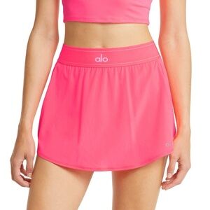ALO Match Point Skirt in Neon Pink